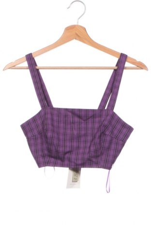 Γυναικείο αμάνικο μπλουζάκι Pull&Bear, Μέγεθος XS, Χρώμα Βιολετί, Τιμή 4,65 €