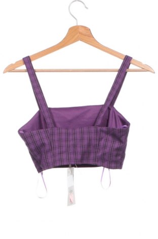 Γυναικείο αμάνικο μπλουζάκι Pull&Bear, Μέγεθος XS, Χρώμα Βιολετί, Τιμή 3,90 €