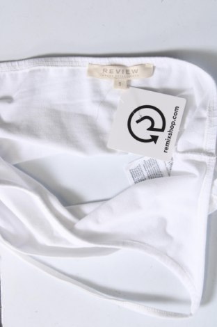 Γυναικείο αμάνικο μπλουζάκι Review, Μέγεθος S, Χρώμα Λευκό, Τιμή 4,78 €