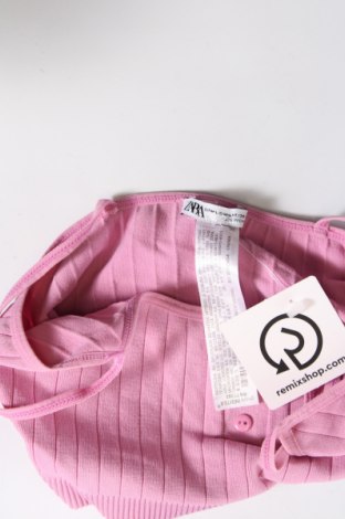 Tricou de damă Zara, Mărime L, Culoare Roz, Preț 71,79 Lei