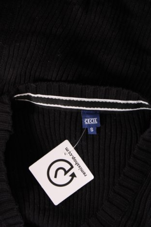 Дамски пуловер Cecil, Размер S, Цвят Черен, Цена 4,06 лв.