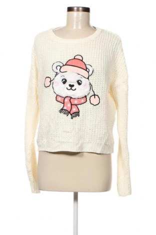 Дамски пуловер Fb Sister, Размер L, Цвят Бял, Цена 4,93 лв.