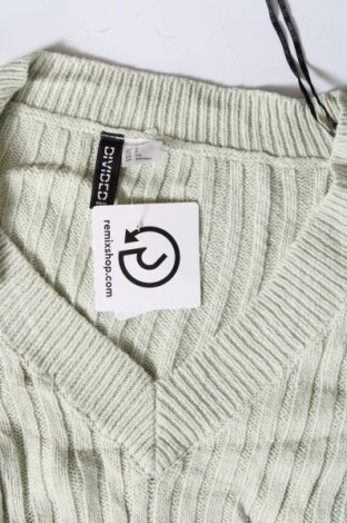 Дамски пуловер H&M Divided, Размер S, Цвят Зелен, Цена 4,64 лв.