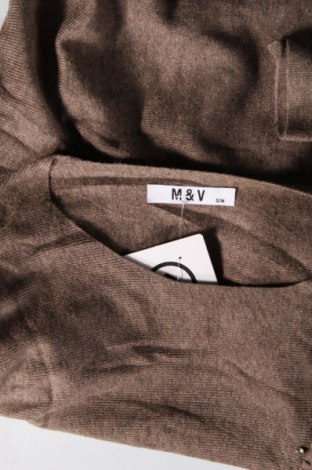 Γυναικείο πουλόβερ M&V, Μέγεθος S, Χρώμα Καφέ, Τιμή 2,33 €