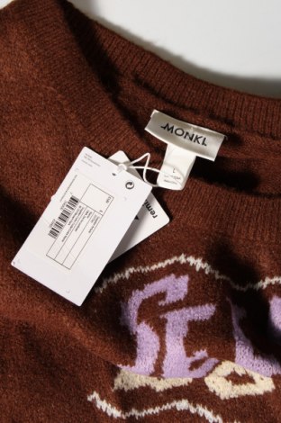 Дамски пуловер Monki, Размер L, Цвят Кафяв, Цена 8,82 лв.