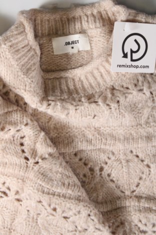 Дамски пуловер Object, Размер M, Цвят Бежов, Цена 8,70 лв.