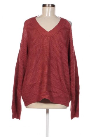 Γυναικείο πουλόβερ SHEIN, Μέγεθος 3XL, Χρώμα Σάπιο μήλο, Τιμή 7,35 €