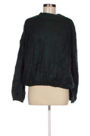 Дамски пуловер Simplee, Размер M, Цвят Зелен, Цена 7,54 лв.