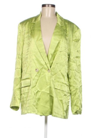 Дамско сако Bershka, Размер L, Цвят Зелен, Цена 25,20 лв.