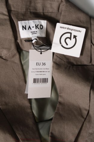 Dámské sako  NA-KD, Velikost S, Barva Zelená, Cena  243,00 Kč