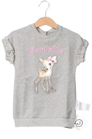 Kinder Shirt Monnalisa, Größe 9-12m/ 74-80 cm, Farbe Grau, Preis 35,57 €