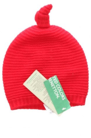Детска шапка United Colors Of Benetton, Цвят Червен, Цена 43,00 лв.