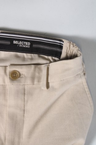 Мъжки панталон Selected Homme, Размер S, Цвят Бежов, Цена 24,70 лв.