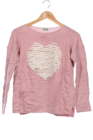 Детски пуловер United Colors Of Benetton, Размер 12-13y/ 158-164 см, Цвят Розов, Цена 7,68 лв.
