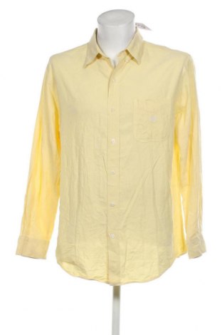 Ανδρικό πουκάμισο Chaps, Μέγεθος L, Χρώμα Κίτρινο, Τιμή 14,03 €