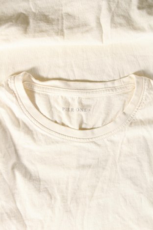 Мъжка тениска Pier One, Размер S, Цвят Екрю, Цена 18,48 лв.