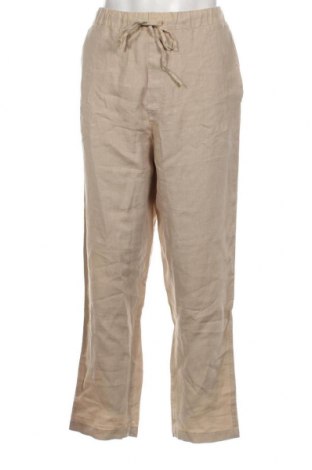Pantaloni de bărbați 120% Lino, Mărime L, Culoare Bej, Preț 769,74 Lei