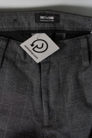 Мъжки панталон Only & Sons, Размер L, Цвят Сив, Цена 17,48 лв.