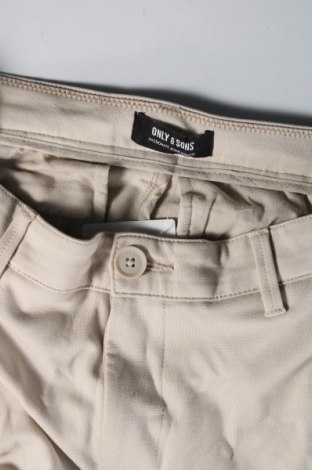 Pantaloni de bărbați Only & Sons, Mărime M, Culoare Bej, Preț 34,80 Lei