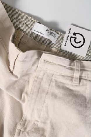 Pantaloni de bărbați Selected Homme, Mărime L, Culoare Bej, Preț 43,75 Lei