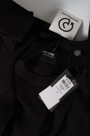 Ανδρικό πουλόβερ Only & Sons, Μέγεθος M, Χρώμα Μαύρο, Τιμή 7,59 €