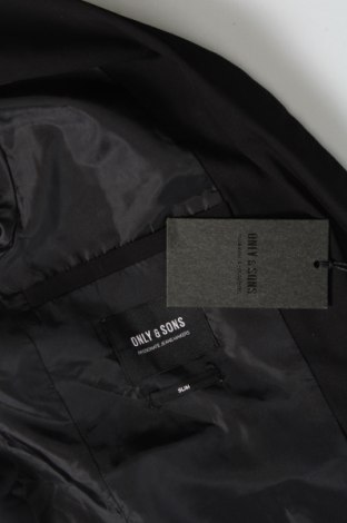 Ανδρικό σακάκι Only & Sons, Μέγεθος S, Χρώμα Μαύρο, Τιμή 10,82 €