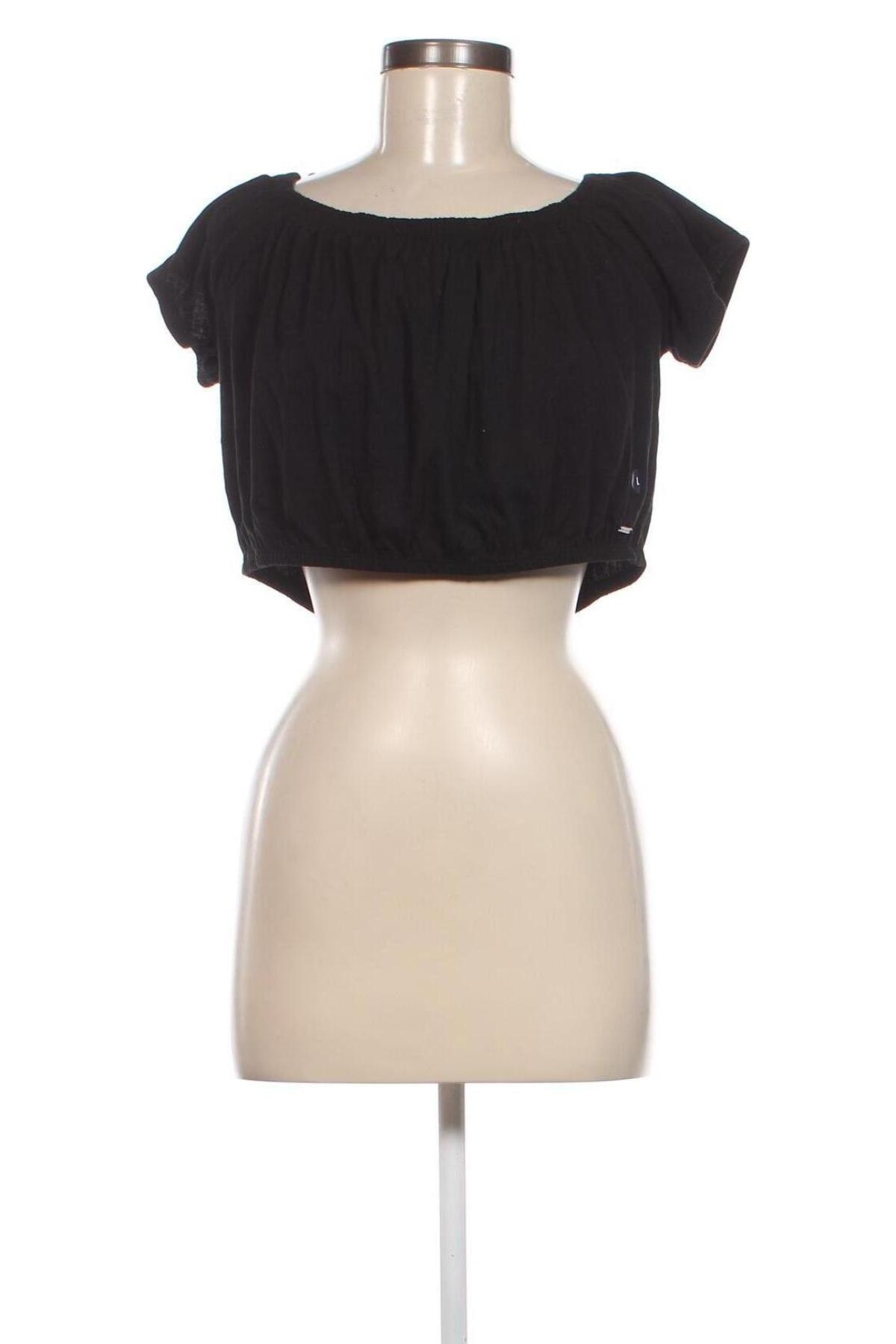 Дамска блуза Hollister, Размер L, Цвят Черен, Цена 6,48 лв.