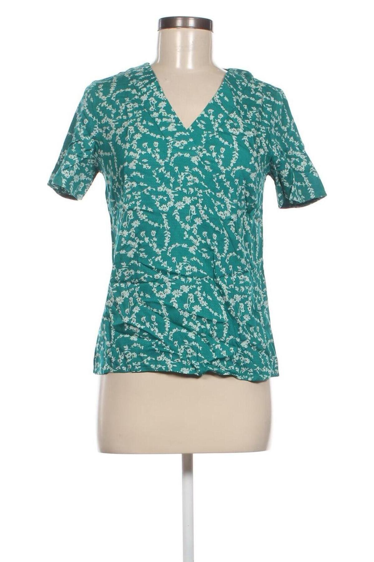 Γυναικεία μπλούζα Pieces, Μέγεθος XS, Χρώμα Πράσινο, Τιμή 5,16 €