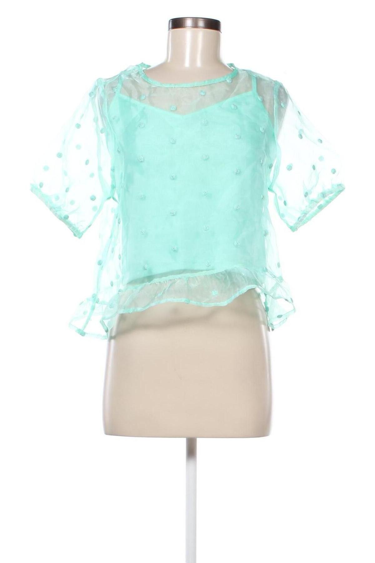 Дамска блуза Pimkie, Размер M, Цвят Зелен, Цена 31,00 лв.