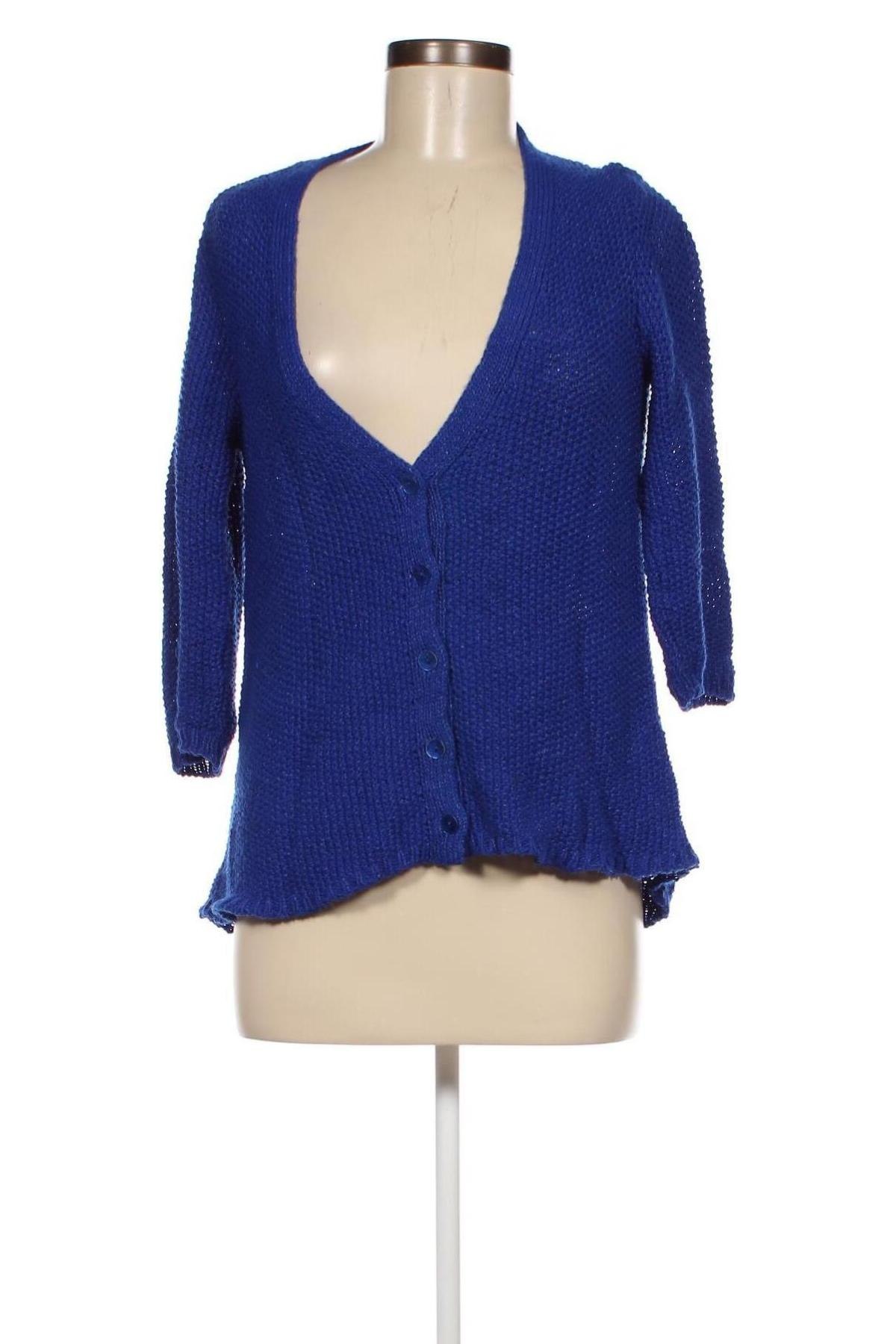 Cardigan de damă Zara Knitwear, Mărime S, Culoare Albastru, Preț 9,21 Lei