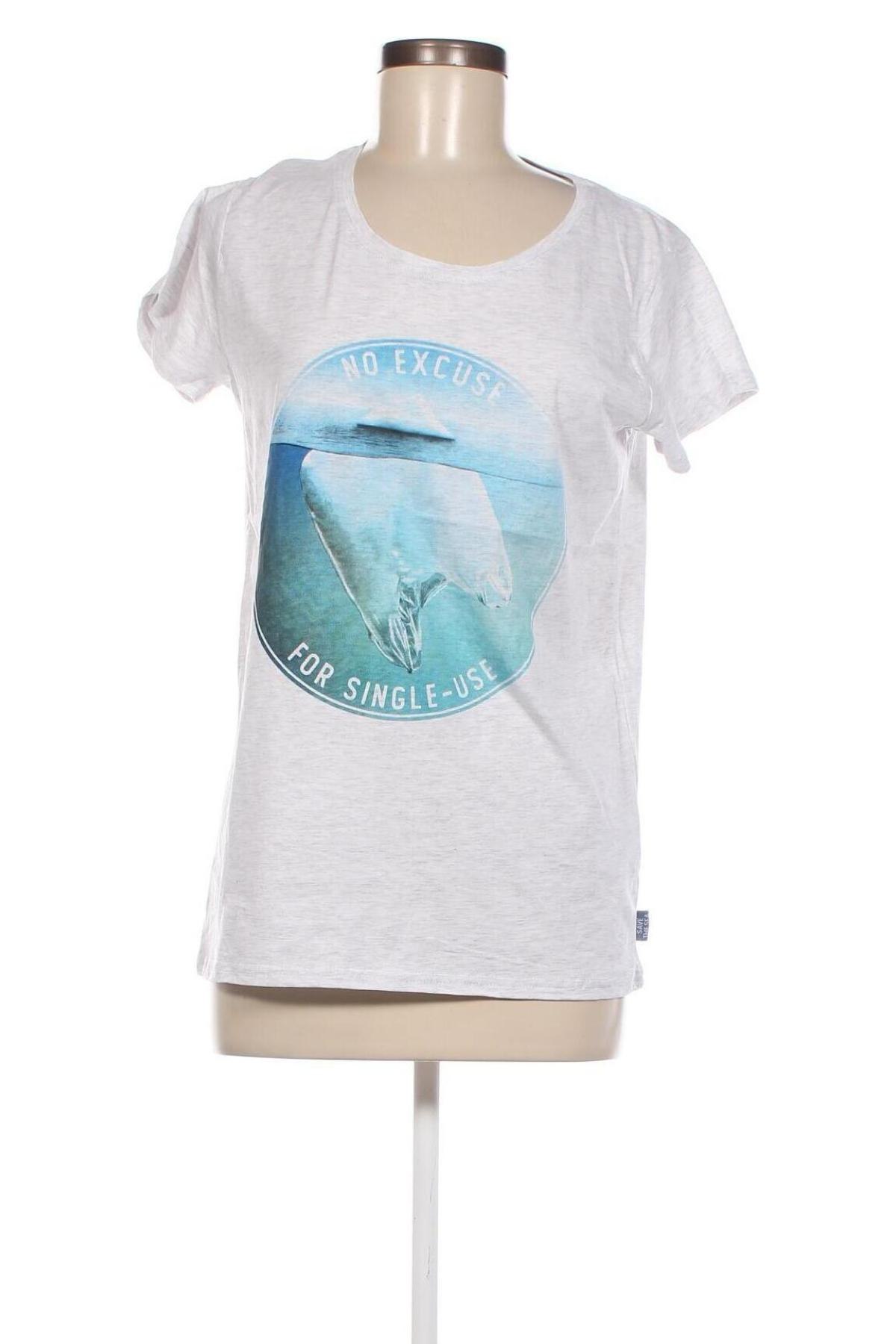 Γυναικείο t-shirt Sublevel, Μέγεθος L, Χρώμα Γκρί, Τιμή 3,57 €