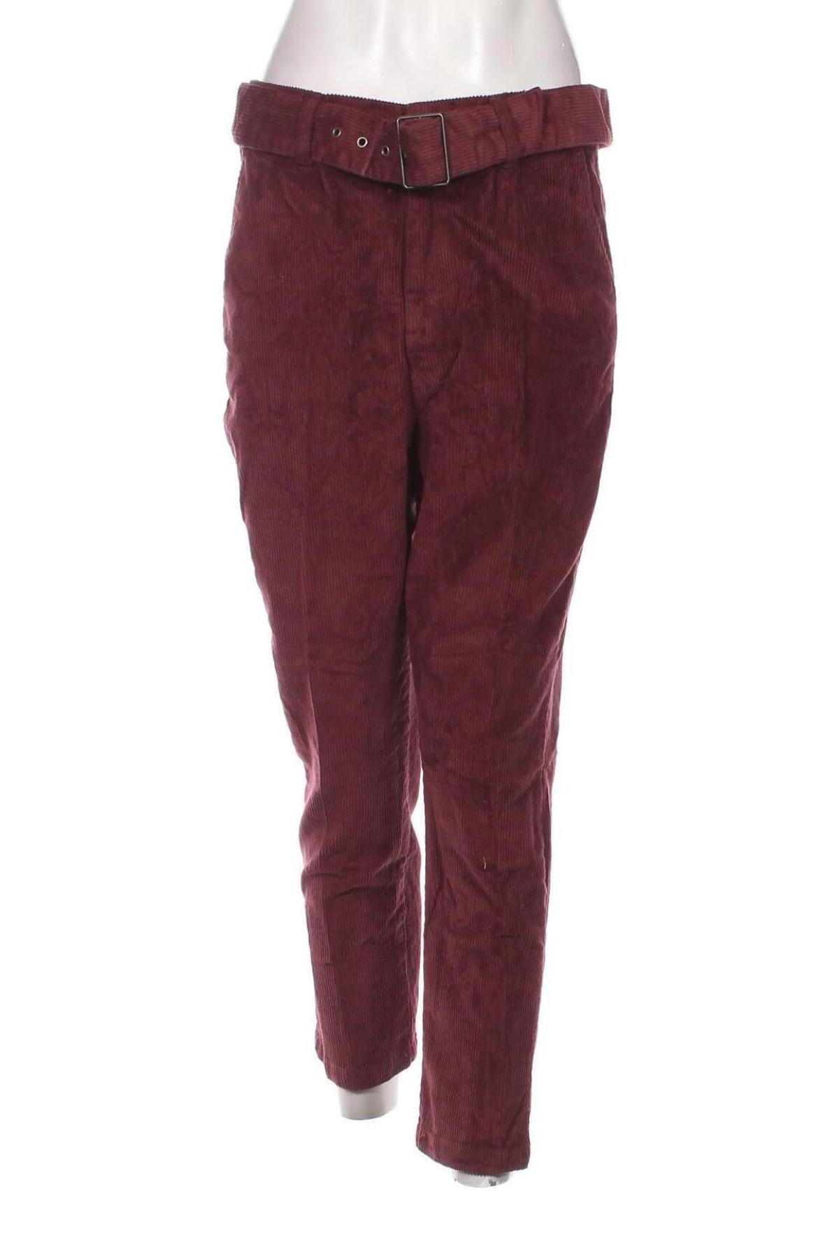 Pantaloni de velvet de femei Urban Surface, Mărime S, Culoare Roșu, Preț 24,21 Lei