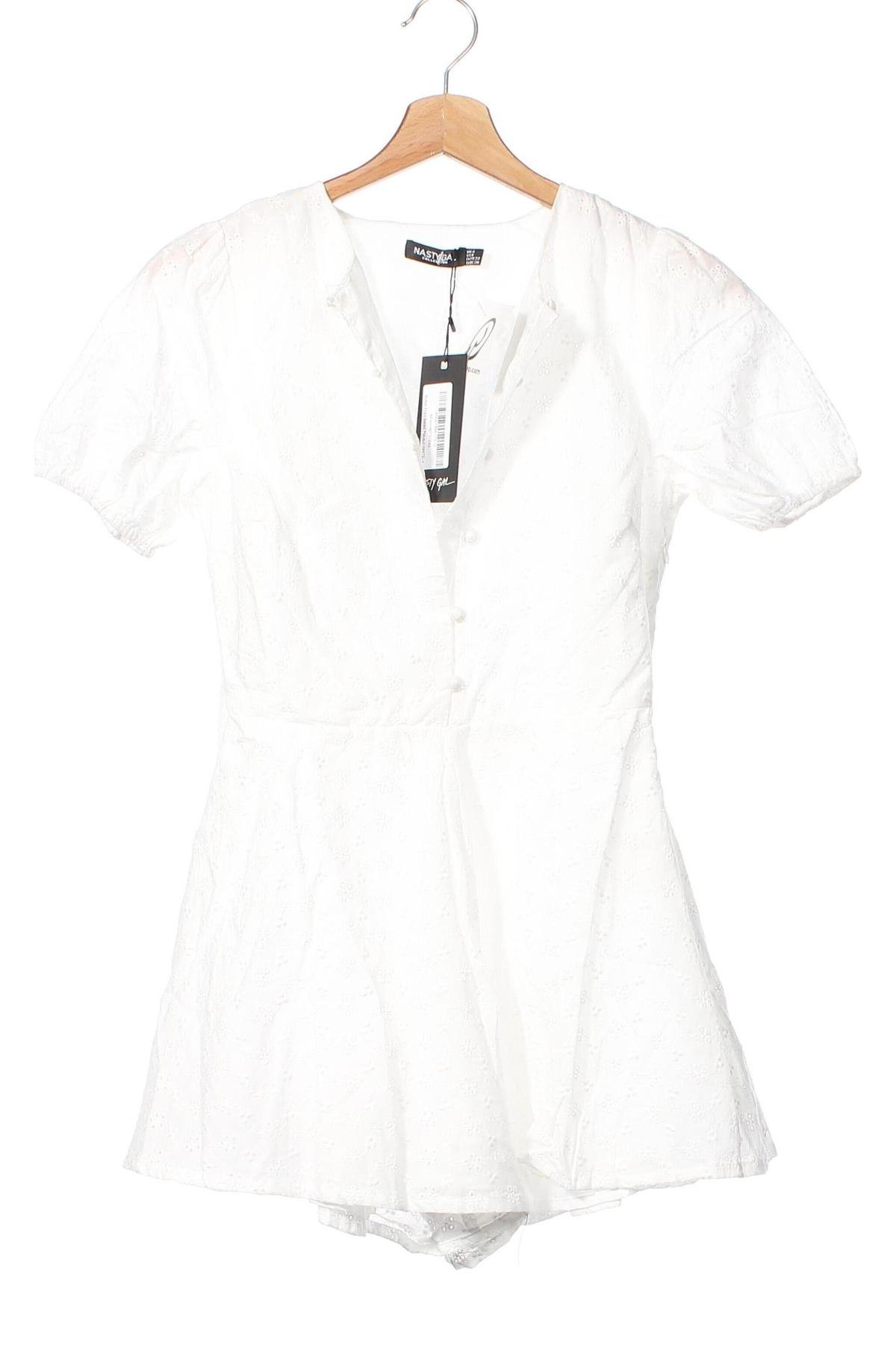 Damen Overall Nasty Gal, Größe XS, Farbe Weiß, Preis 60,31 €