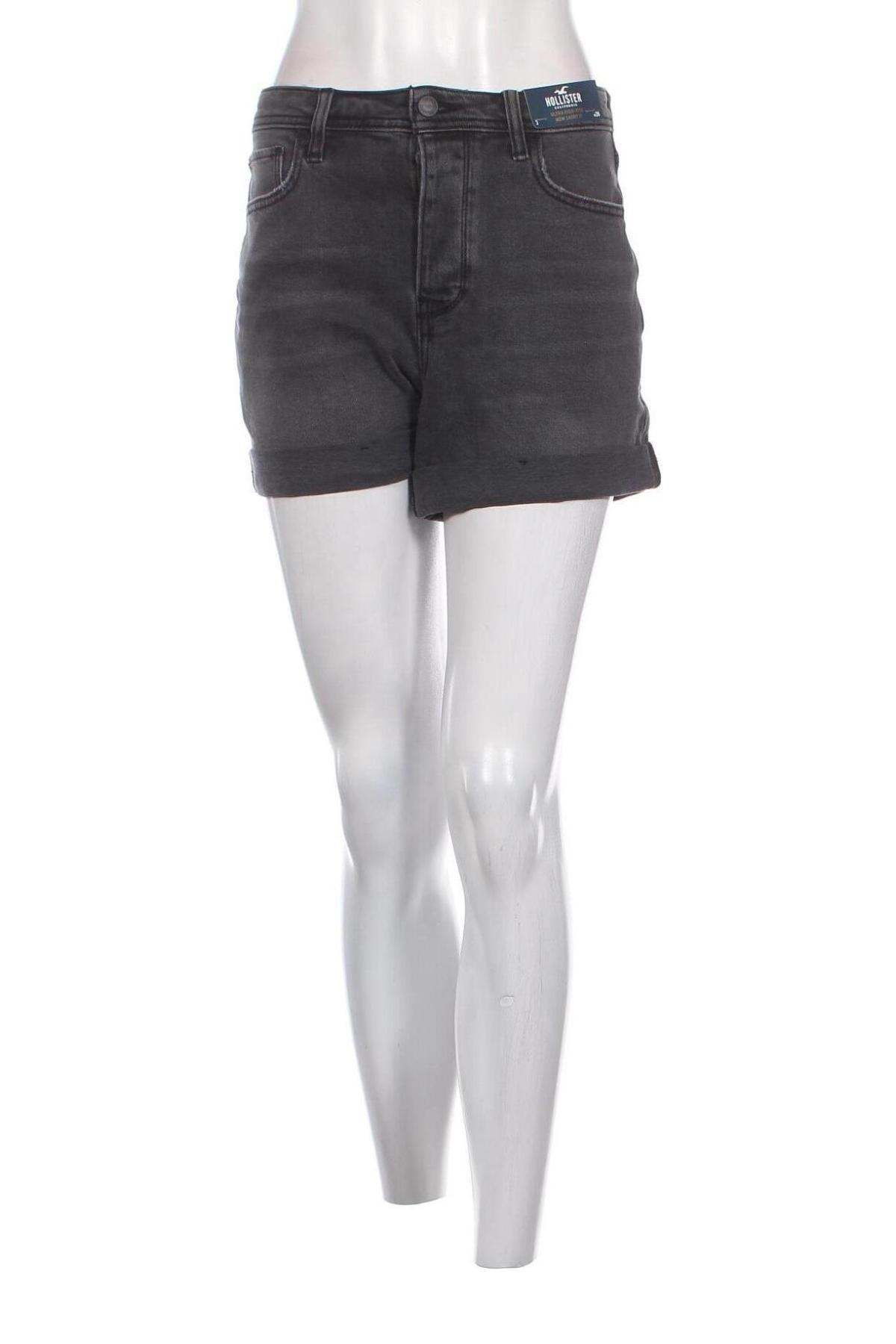 Дамски къс панталон Hollister, Размер S, Цвят Сив, Цена 72,00 лв.