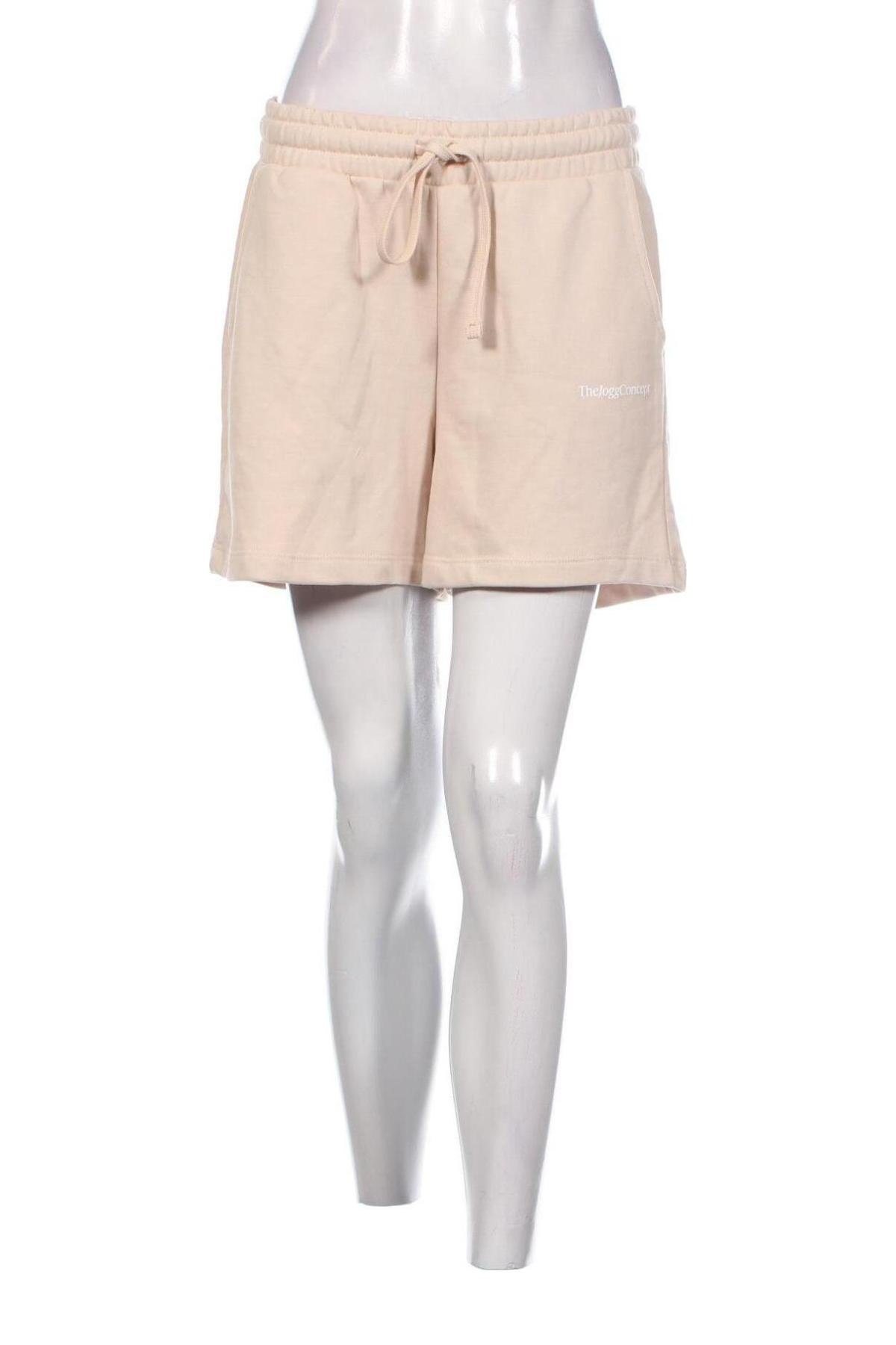Дамски къс панталон The Jogg Concept, Размер M, Цвят Бежов, Цена 72,00 лв.