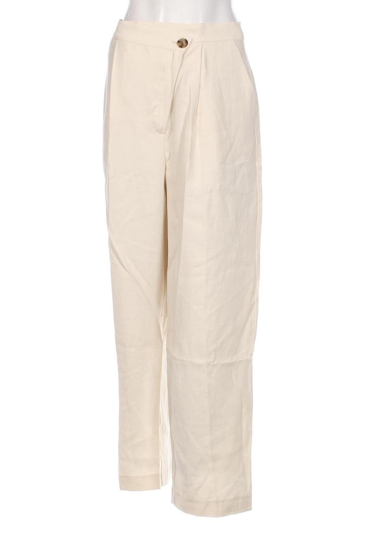 Pantaloni de femei Edited, Mărime M, Culoare Ecru, Preț 286,18 Lei