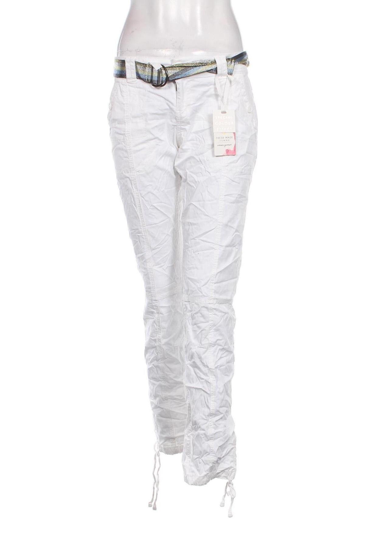 Γυναικείο παντελόνι Fresh Made, Μέγεθος S, Χρώμα Λευκό, Τιμή 4,93 €