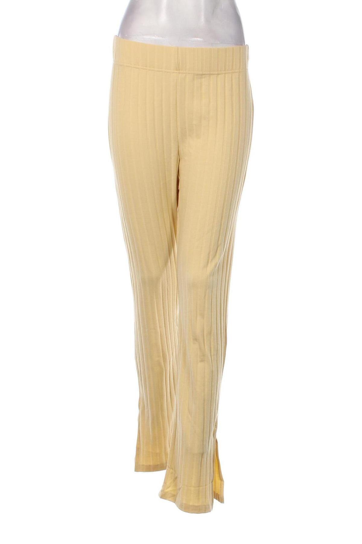 Pantaloni de femei Gina Tricot, Mărime L, Culoare Galben, Preț 26,64 Lei