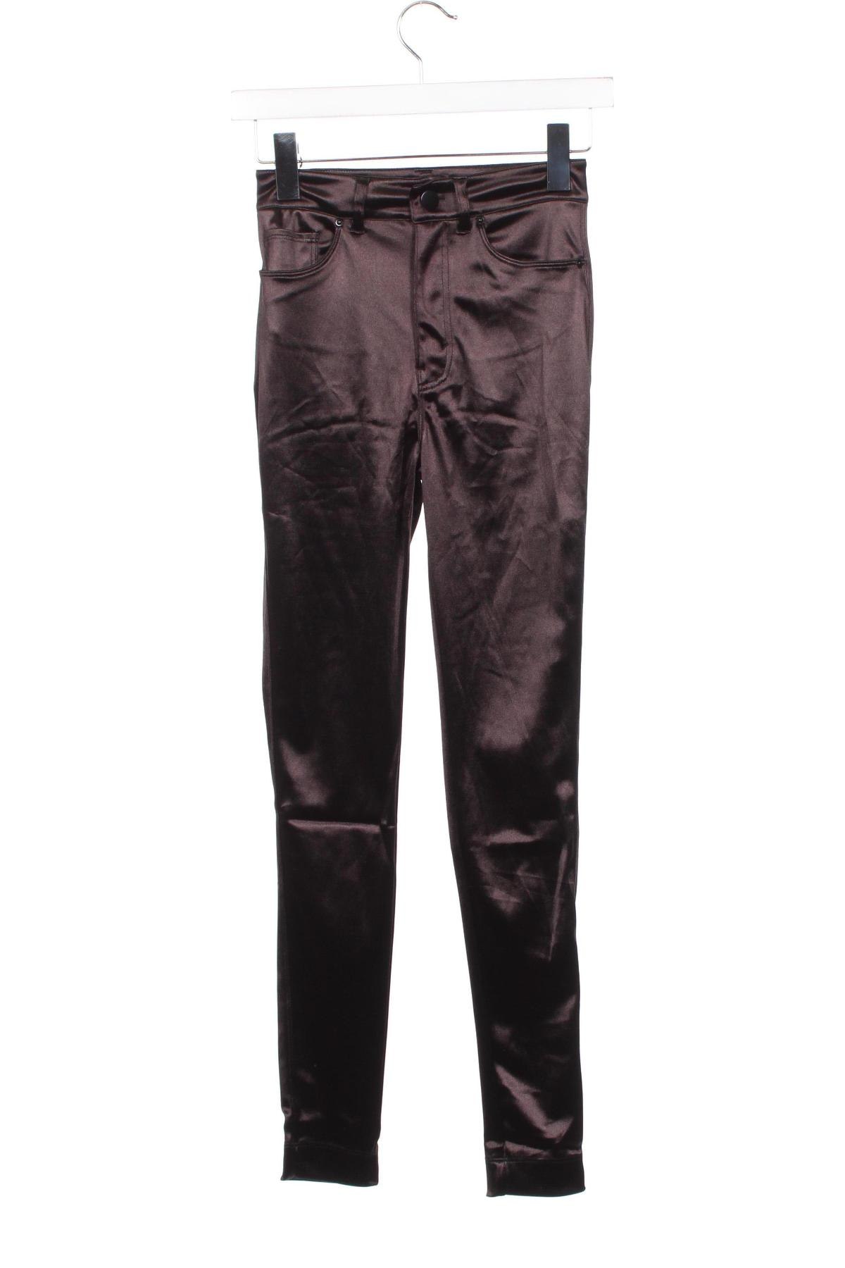 Pantaloni de femei Monki, Mărime XXS, Culoare Maro, Preț 24,18 Lei