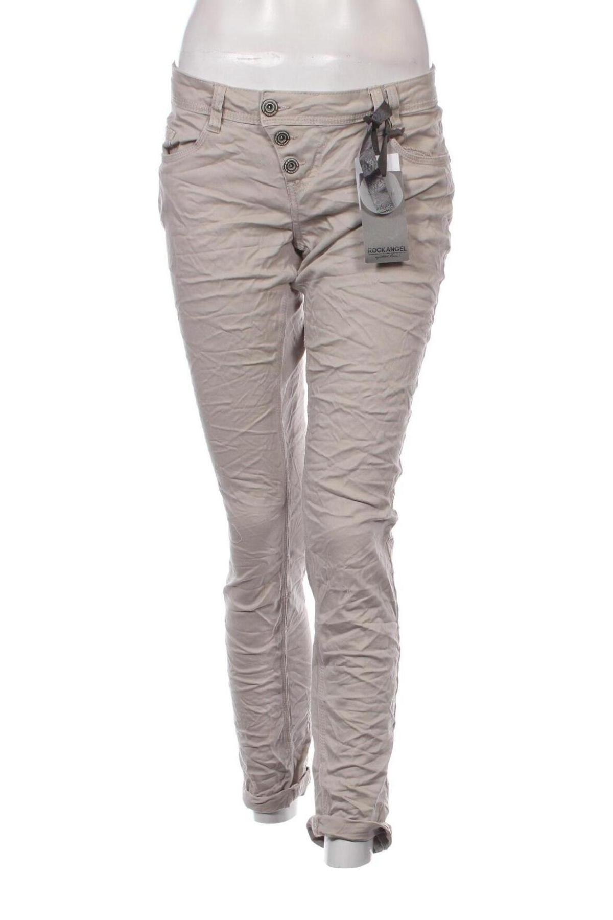 Pantaloni de femei Rock Angel, Mărime S, Culoare Bej, Preț 25,72 Lei