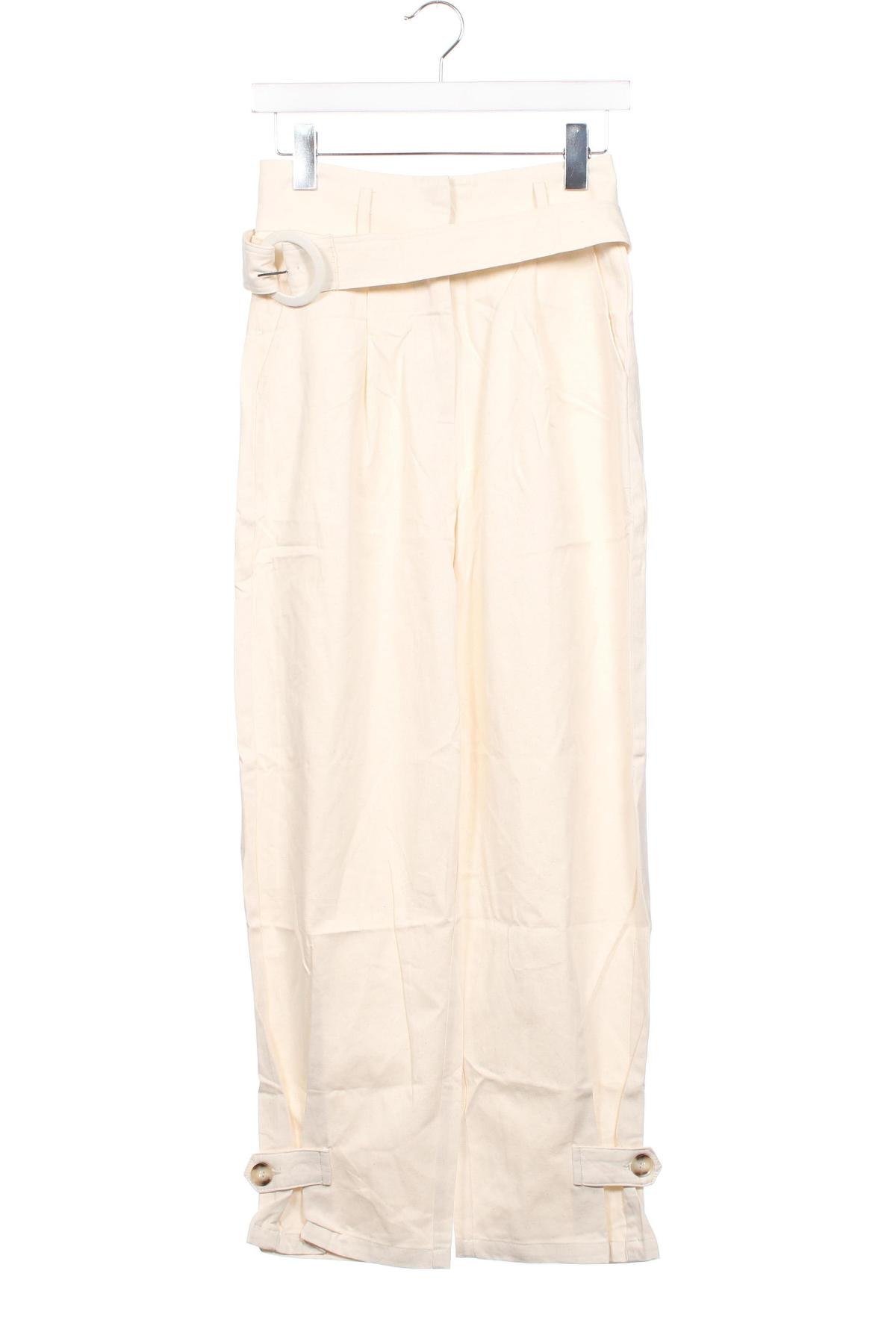 Damenhose SHEIN, Größe XS, Farbe Ecru, Preis 23,71 €