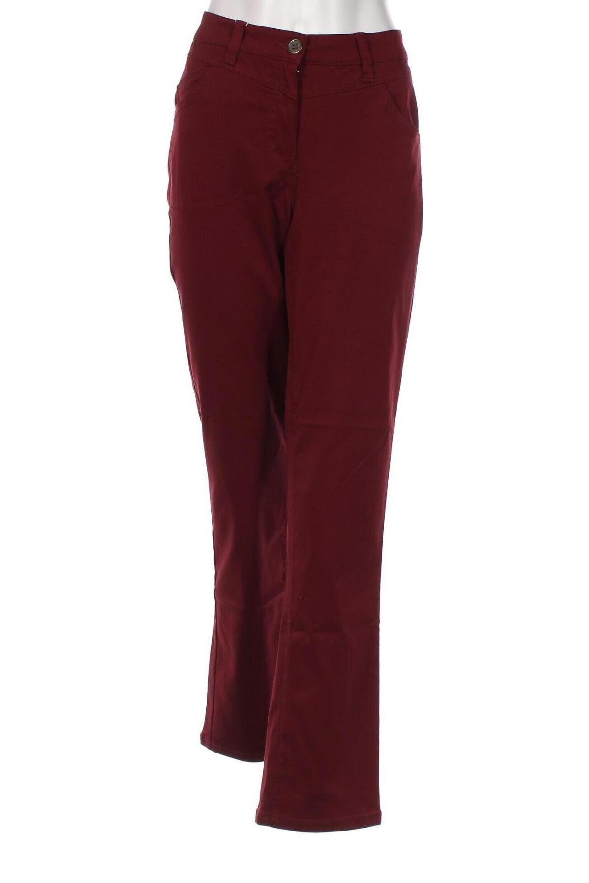 Дамски панталон Sheego, Размер L, Цвят Червен, Цена 14,79 лв.