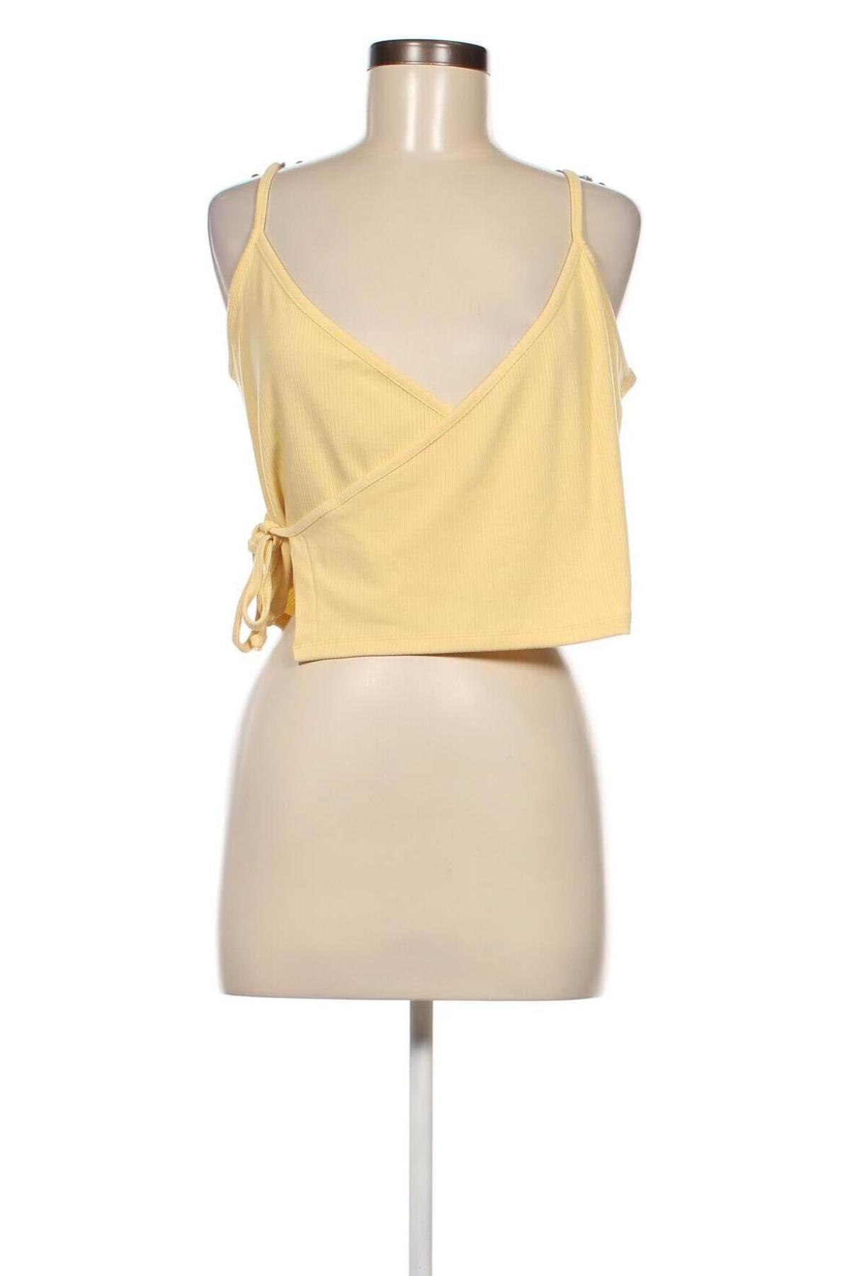 Γυναικείο αμάνικο μπλουζάκι Even&Odd, Μέγεθος XL, Χρώμα Κίτρινο, Τιμή 2,38 €