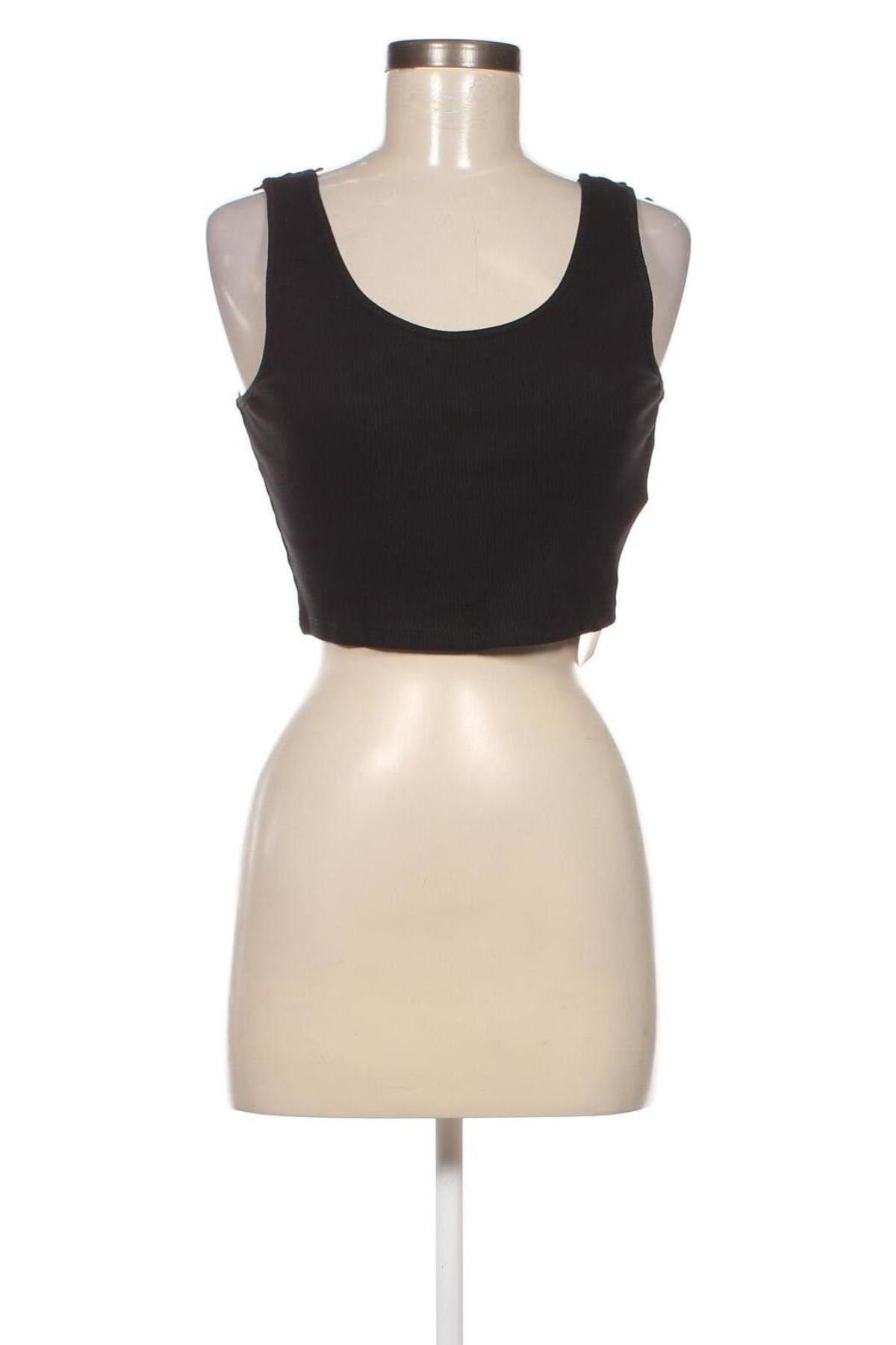 Γυναικείο αμάνικο μπλουζάκι Gina Tricot, Μέγεθος L, Χρώμα Μαύρο, Τιμή 3,06 €