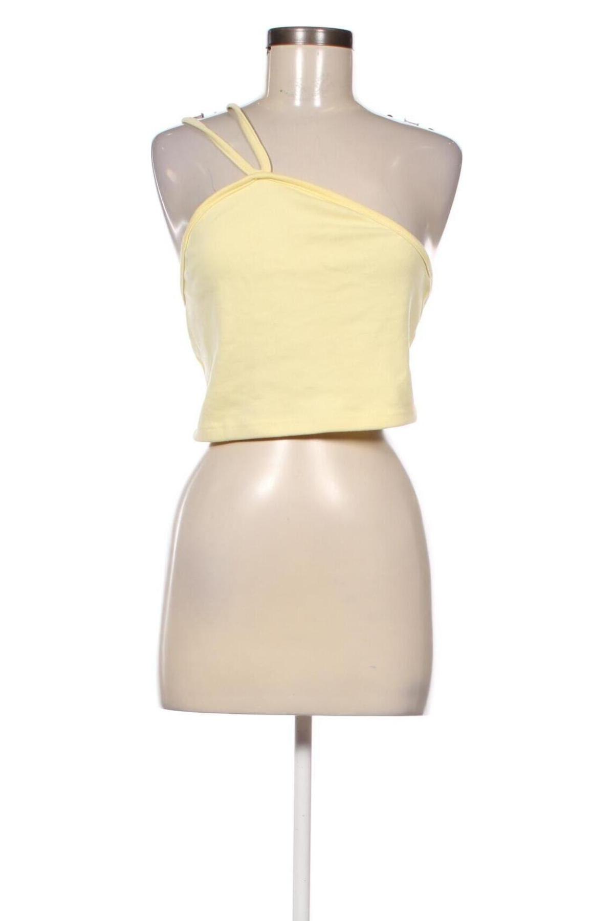 Γυναικείο αμάνικο μπλουζάκι Missguided, Μέγεθος M, Χρώμα Κίτρινο, Τιμή 3,35 €