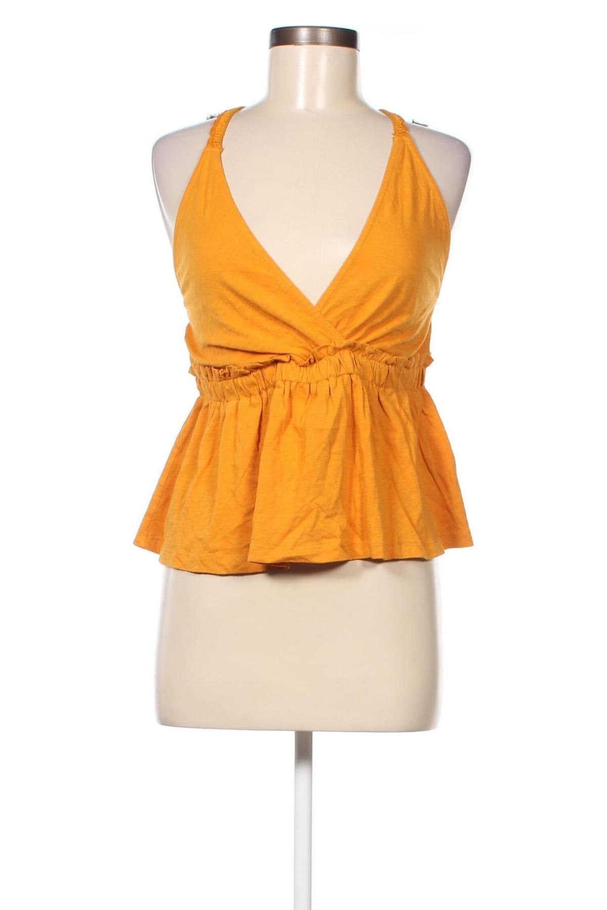 Γυναικείο αμάνικο μπλουζάκι Pimkie, Μέγεθος L, Χρώμα Πορτοκαλί, Τιμή 3,68 €