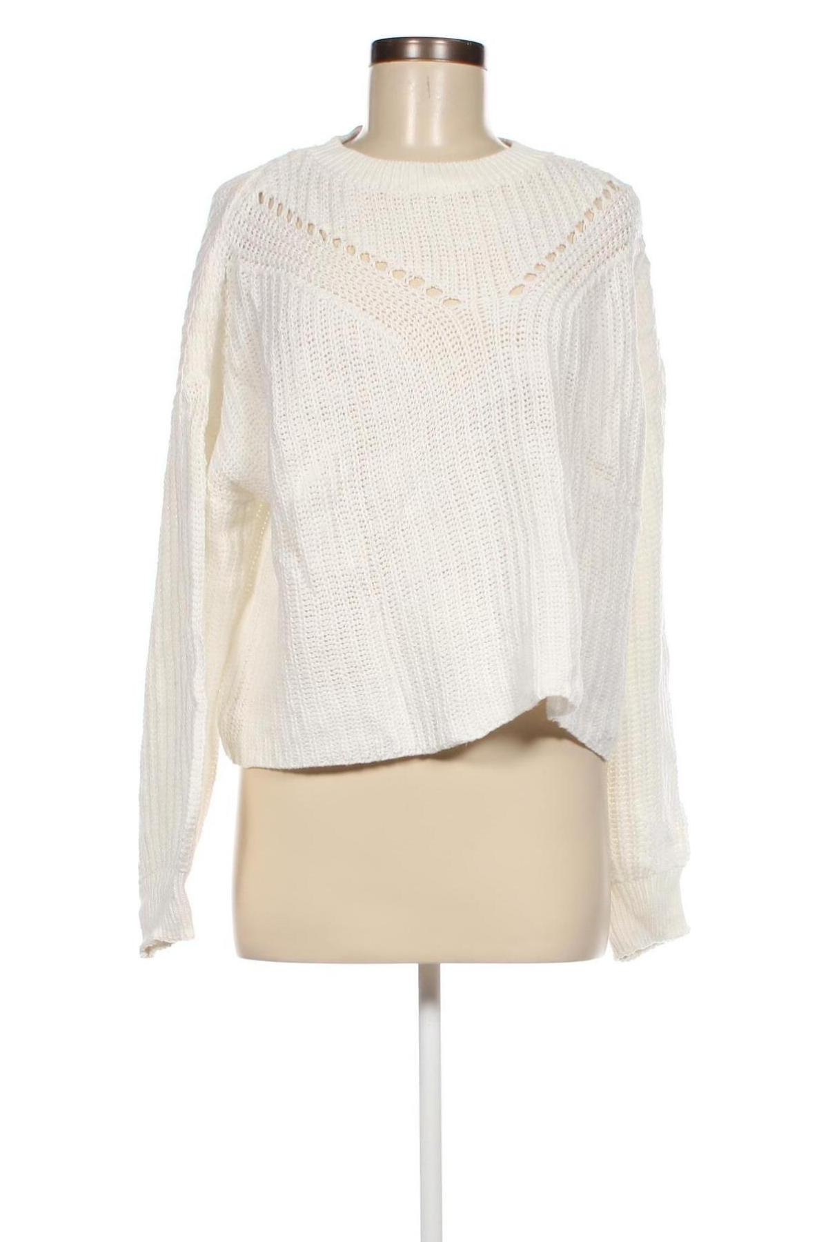 Дамски пуловер Jean Pascale, Размер M, Цвят Бял, Цена 4,06 лв.