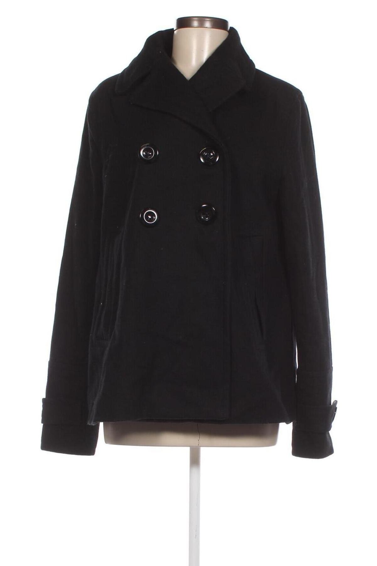 Γυναικείο παλτό Amisu, Μέγεθος L, Χρώμα Μαύρο, Τιμή 66,19 €