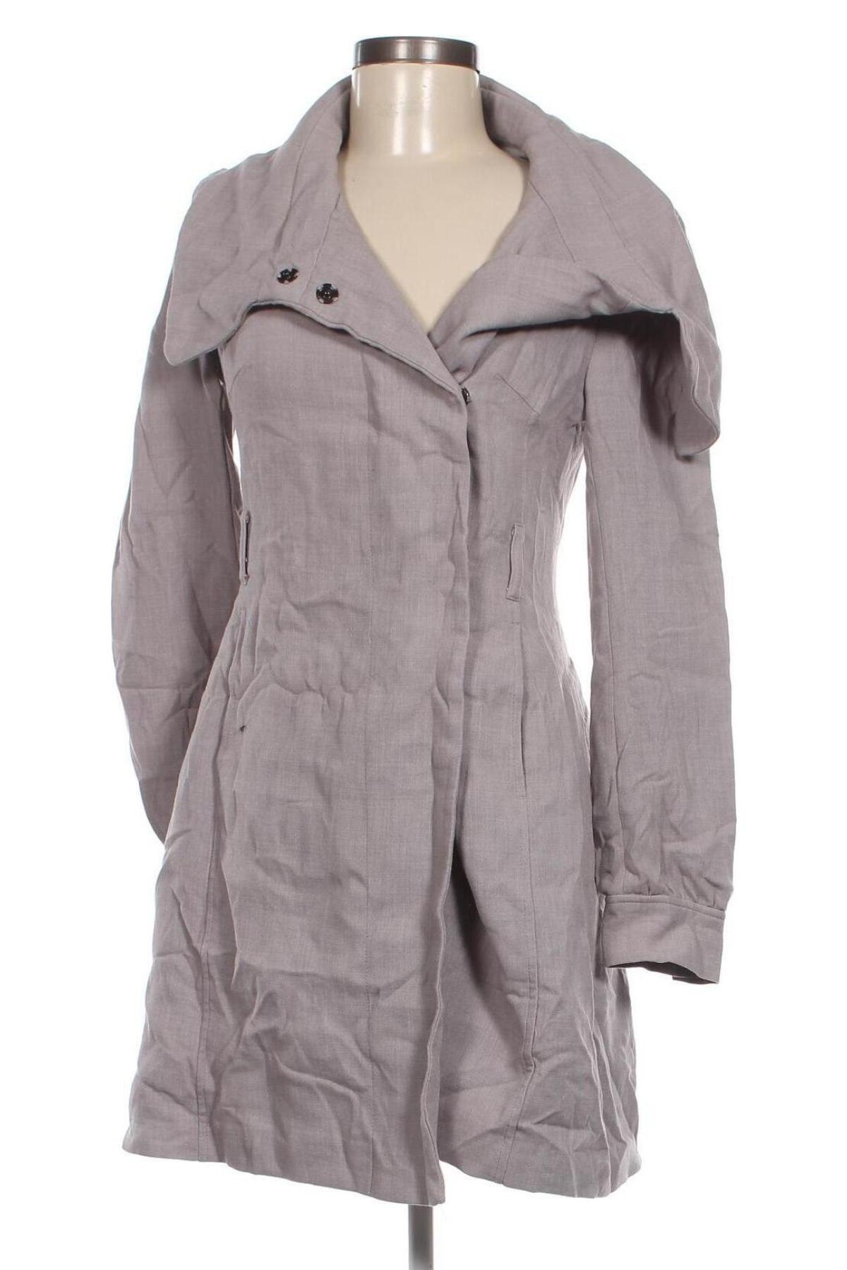 Дамско палто H&M, Размер M, Цвят Сив, Цена 64,00 лв.