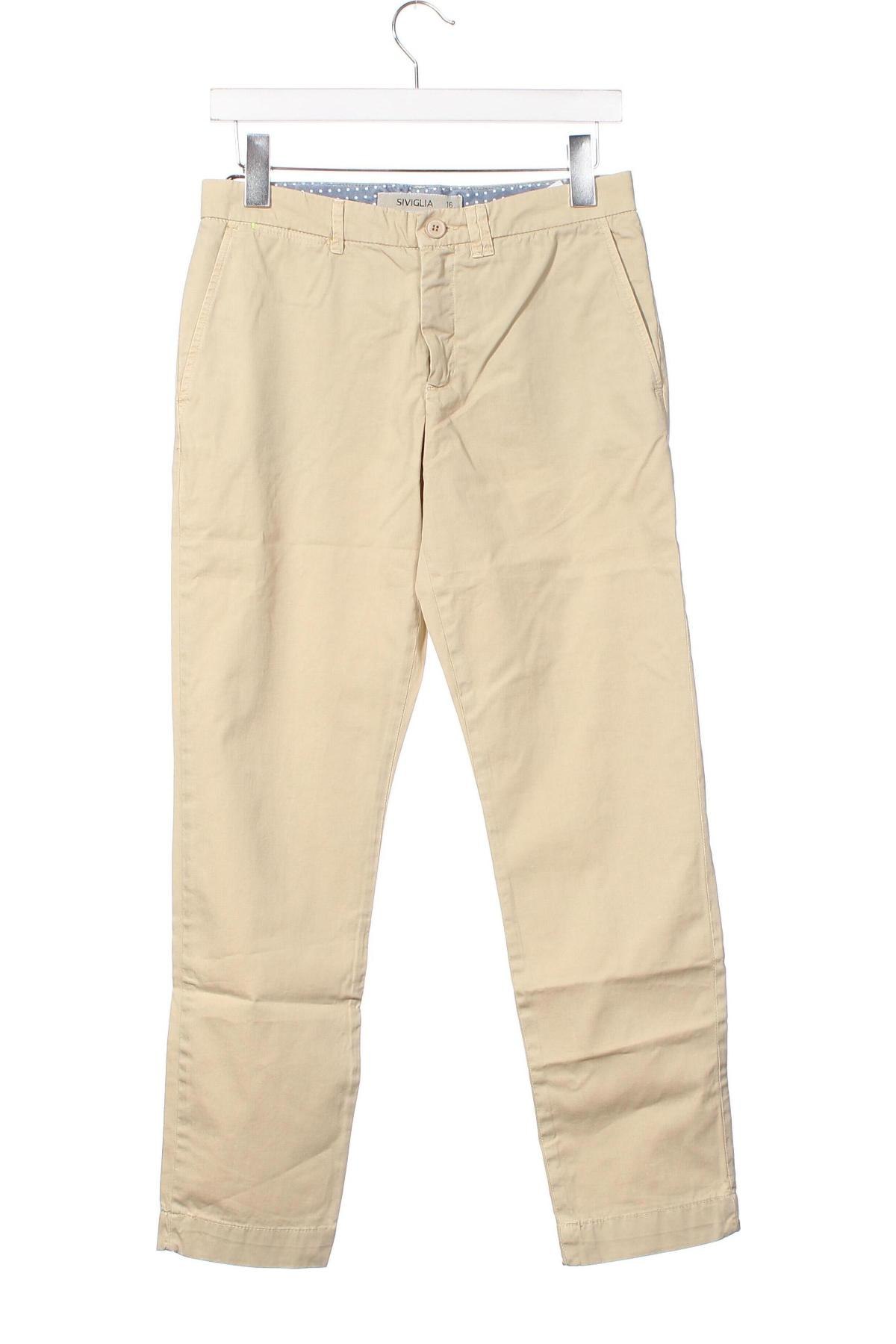 Pantaloni pentru copii Siviglia, Mărime 14-15y/ 168-170 cm, Culoare Bej, Preț 418,42 Lei
